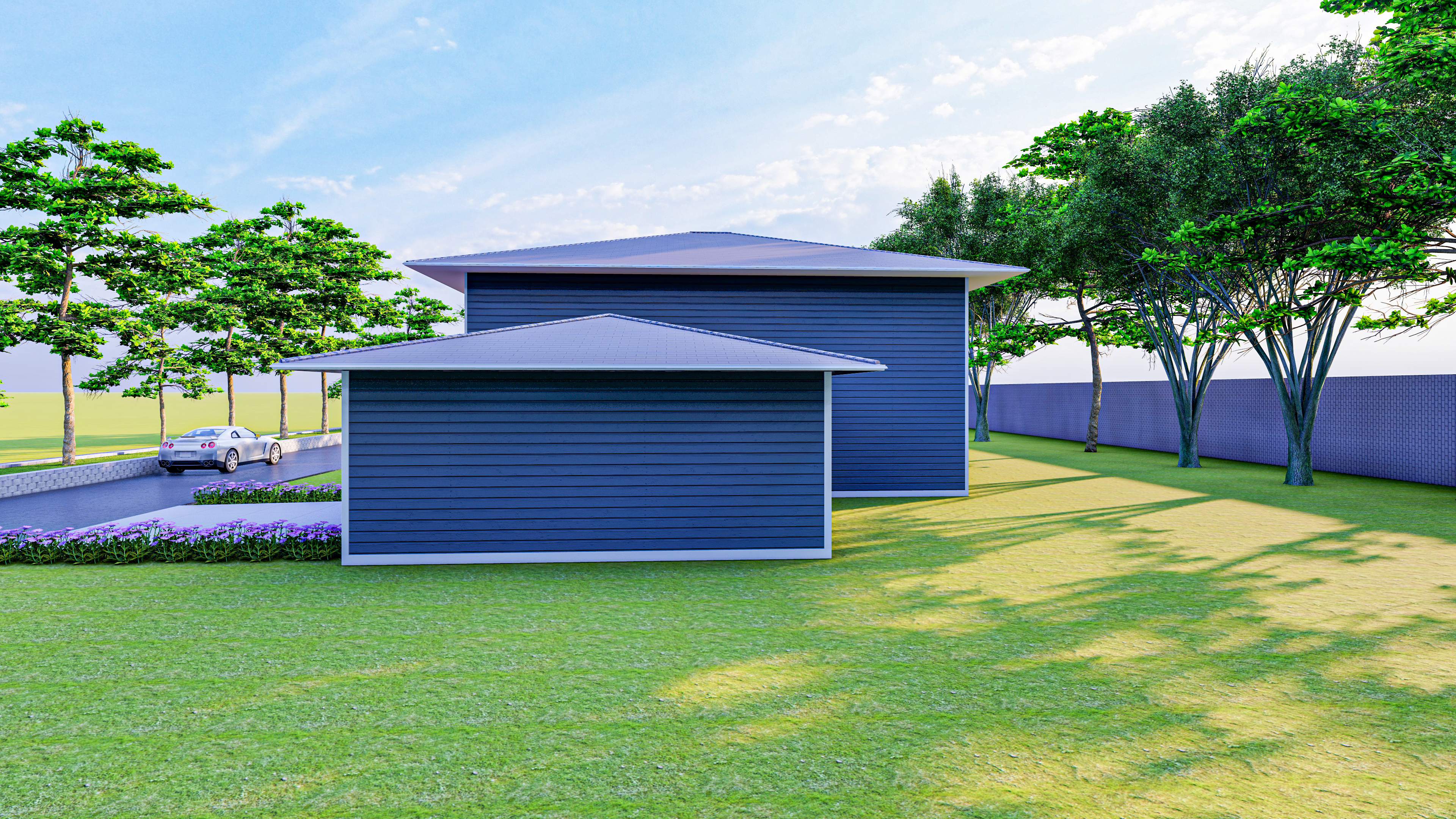 Rear elevation.